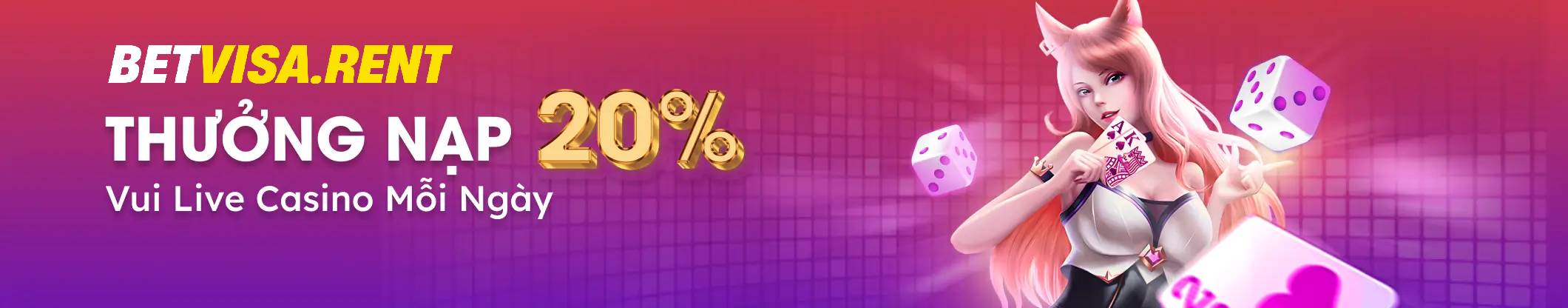 KM Livecasino PC 20% betvisa